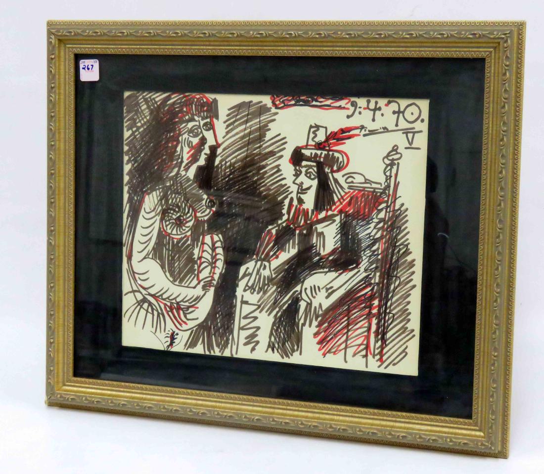 SPANISH SCHOOL (20TH CENTURY), MARKER ON PAPER, THE (1 of 1)