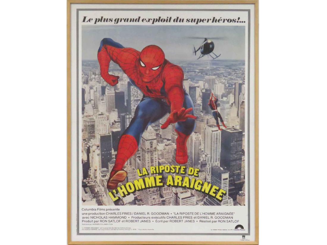 FRENCH OFFSET LITHOGRAPH MOVIE POSTER, SPIDERMAN, 1978. (1 of 3)