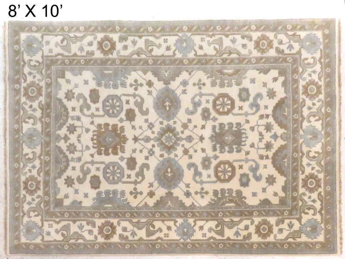TURKISH ANGORA USHAK CARPET. 8 X 10' (1 of 3)