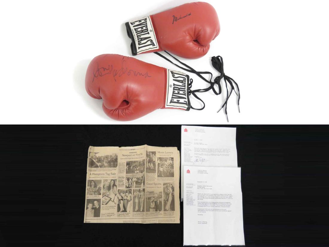 PAIR AUTOGRAPHED BOXING GLOVES, (1) SIGNED BY MADONNA, (1 of 9)