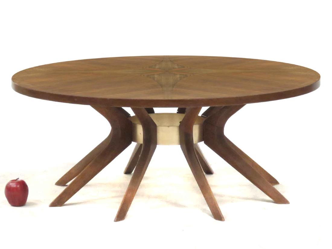 DANISH MID-CENTURY MODERN INLAID WALNUT/TEAK LOW TABLE. (1 of 4)