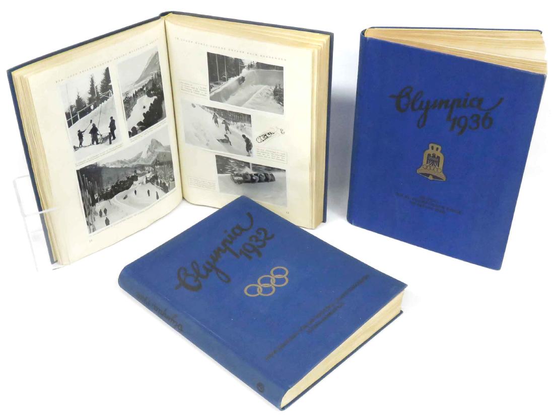 LOT (3) GERMAN 1932 & 1936 OLYMPIC TOBACCO CARD ALBUMS (1 of 4)