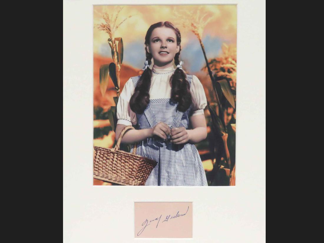 JUDY GARLAND (AMERICAN ACTOR 1922-1969), AUTOGRAPH CUT. (1 of 1)