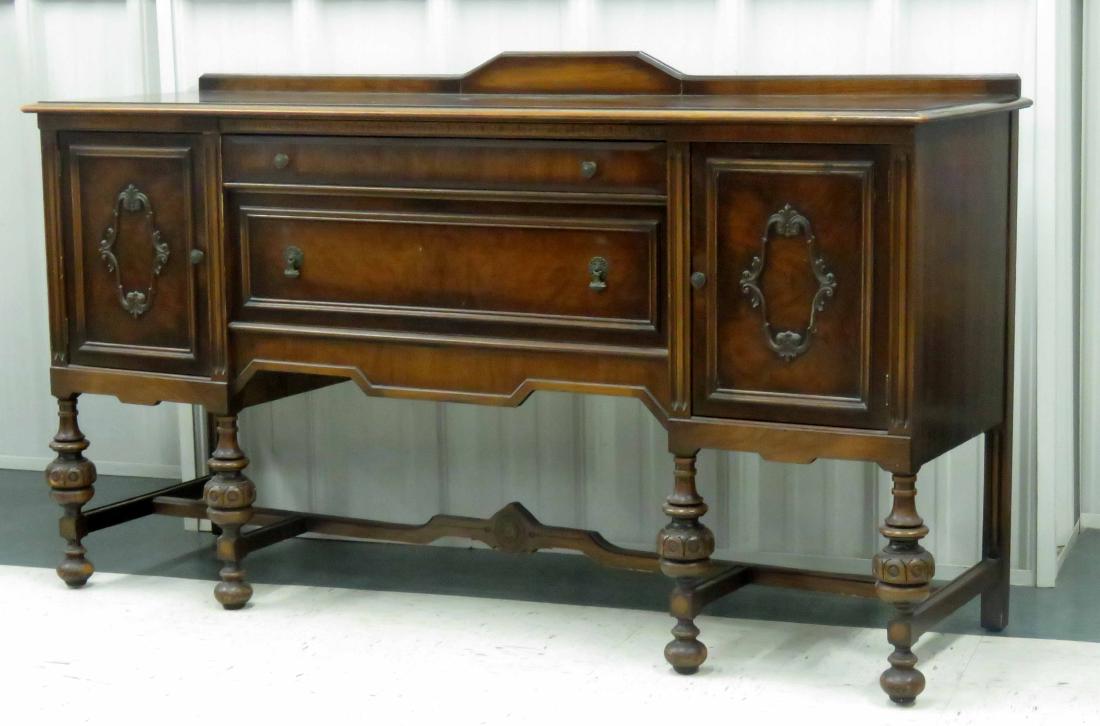 RENAISSANCE REVIVAL CARVED WALNUT SIDEBOARD. HEIGHT 51";: RENAISSANCE REVIVAL CARVED WALNUT SIDEBOARD. HEIGHT 51"; WIDTH 72"