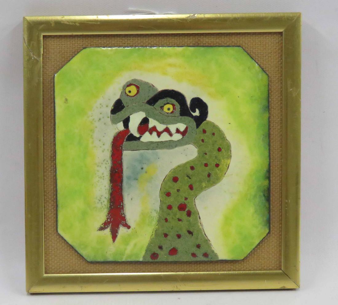 RICHARD DENT (AMERICAN 20TH CENTURY), ENAMEL ON COPPER (1 of 2)