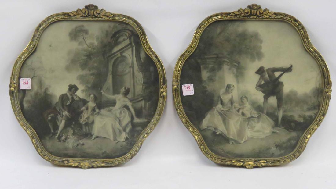 FRENCH SCHOOL (20TH CENTURY), PAIR CARVED AND GILT (1 of 1)