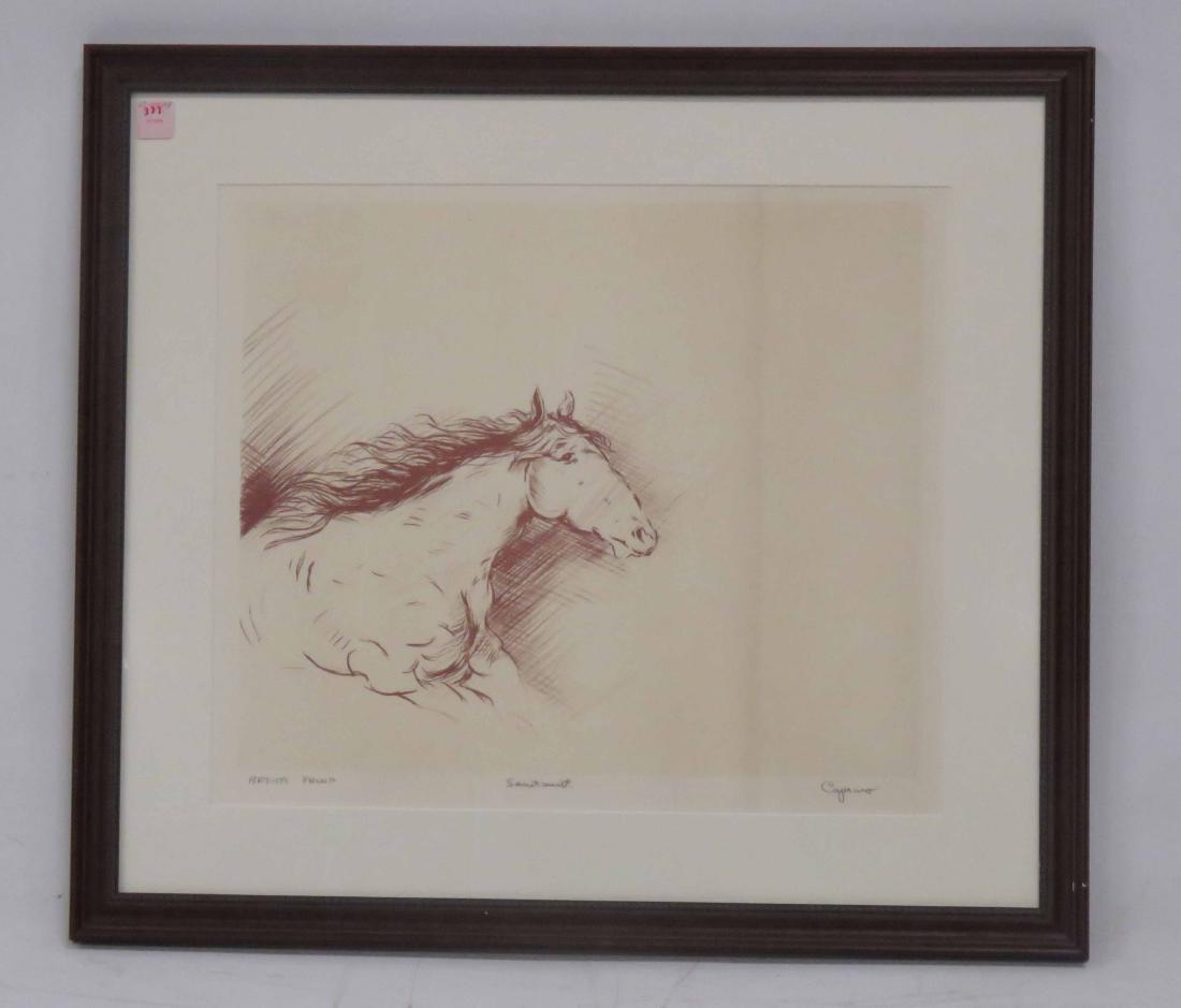 VINCENT CAPRARO (AMERICAN 1919-), LITHOGRAPH, (1 of 4)