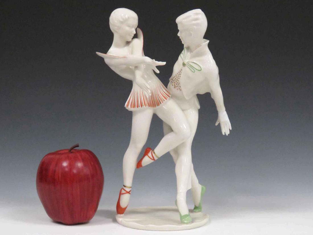 HUTSCHENREUTHER ART DECO DECORATED PORCELAIN FIGURAL (1 of 8)