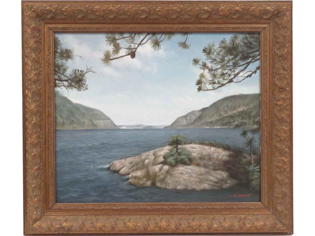 AMERICAN SCHOOL (20TH CENTURY), OIL ON CANVAS, HUDSON (1 of 5)