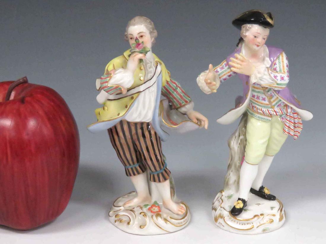 LOT (2) MEISSEN PORCELAIN DECORATED FIGURES, 19TH (1 of 4)