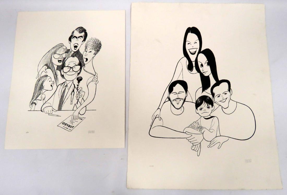 AL HIRSCHFELD (AMERICAN 1903-2006), LOT (2) LITHOGRAPHS (1 of 2)