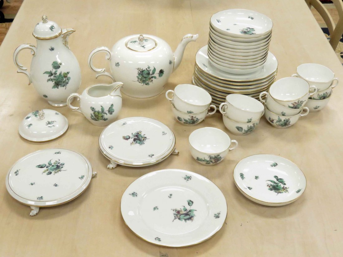 SET (11) ROYAL NYMPHENBURG PORCELAIN DESSERT SET (1 of 4)