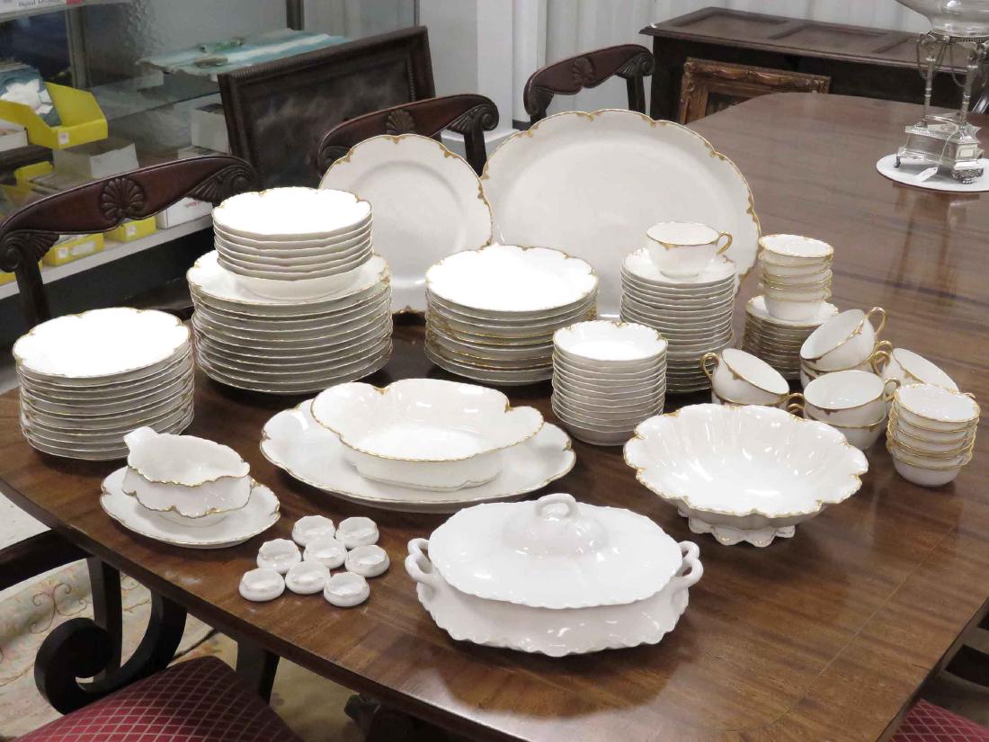 HAVILAND LIMOGES GILT DECORATED PORCELAIN DINNER (1 of 2)
