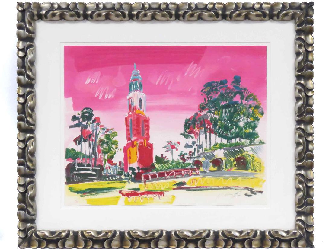 PETER MAX (AMERICAN 1937-), SERIGRAPH, BALBOA PARK, (1 of 3)