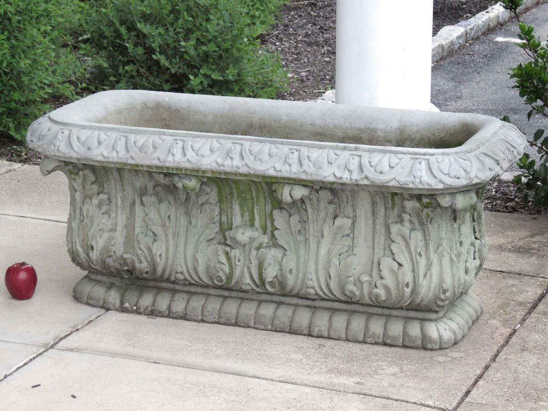 CLASSICAL STYLE CAST STONE PLANTER. HEIGHT 18"; WIDTH (1 of 4)