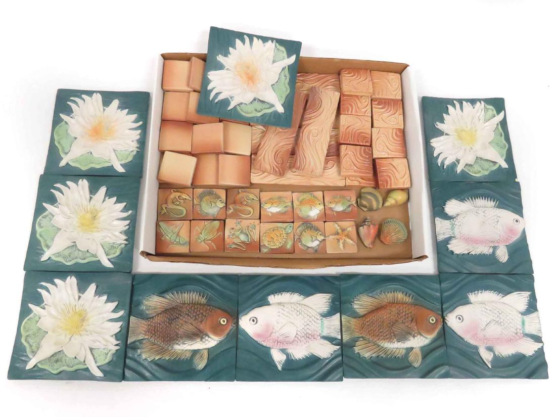 (2) BOX LOTS SURVING STUDIO'S HIGH RELIEF CERAMIC TILES (1 of 3)