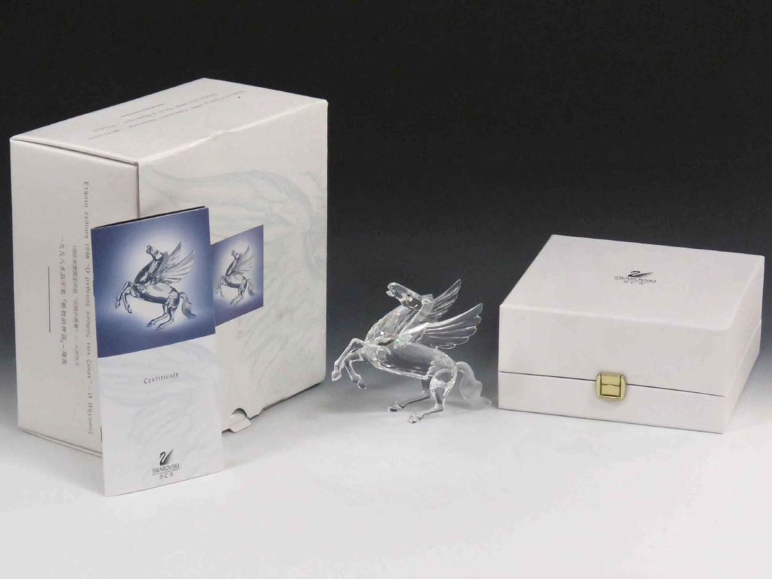 SWAROVSKI CRYSTAL PEGASUS. HEIGHT 4 3/4"; LENGTH 6" (1 of 2)