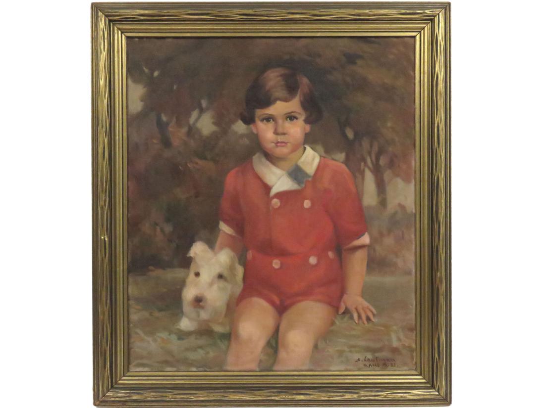 SASCHA LAUTMAN (AMERICAN 1901-1995), OIL ON CANVAS, (1 of 5)