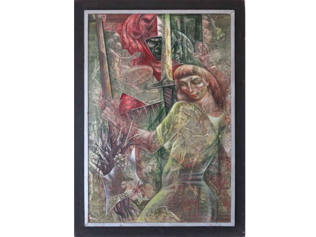 MICHAEL LENSON (RUSSIAN/AMERICAN 1903-1971), OIL ON (1 of 2)