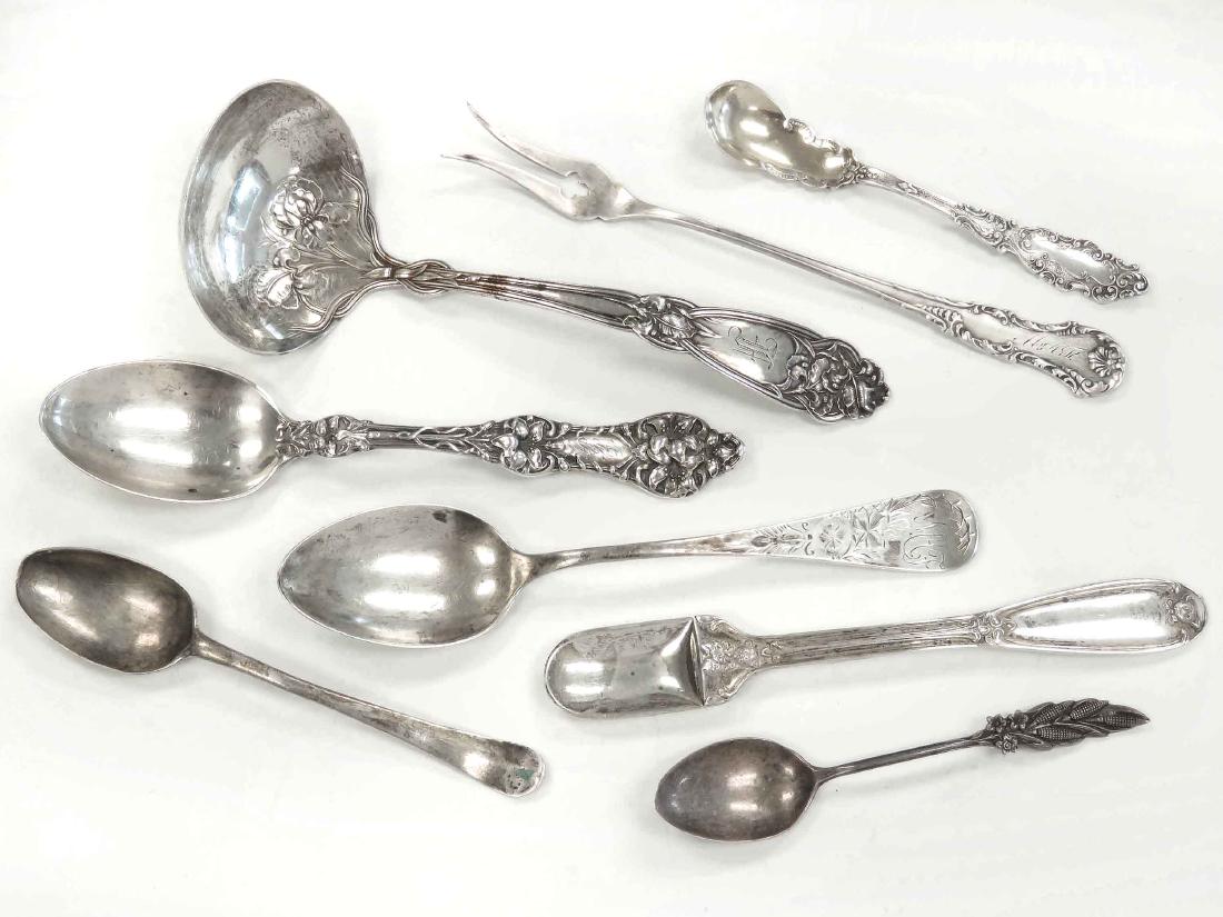 LOT (8) STERLING FLATWARE/SERVING PIECES INCLUDING (1 of 5)
