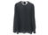 GIORGIO ARMANI BLACK SILK LONG SLEEVE BLOUSE, SIZE 44,