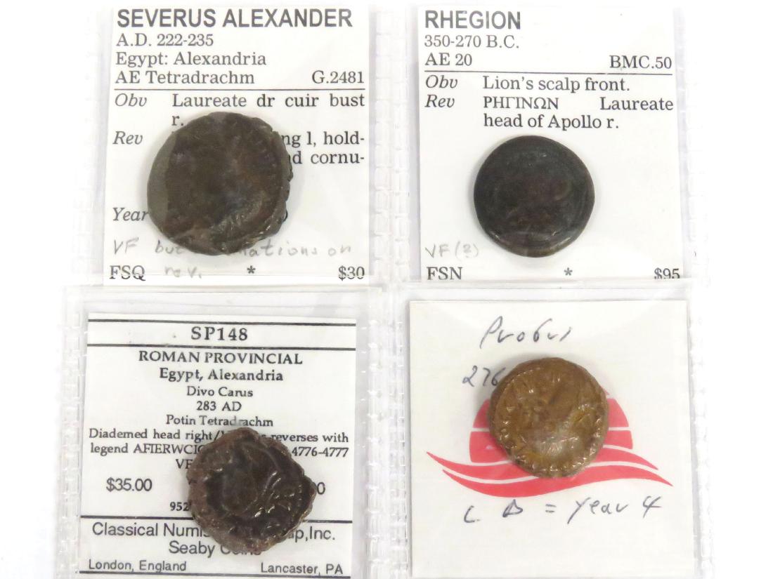 LOT (4) ANCIENT GREEK/ROMAN BRONZE COINS INCLUDING (1 of 1)