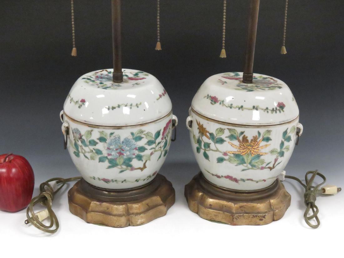 LOT (2) CHINESE FAMILLE ROSE DECORATED PORCELAIN (1 of 3)