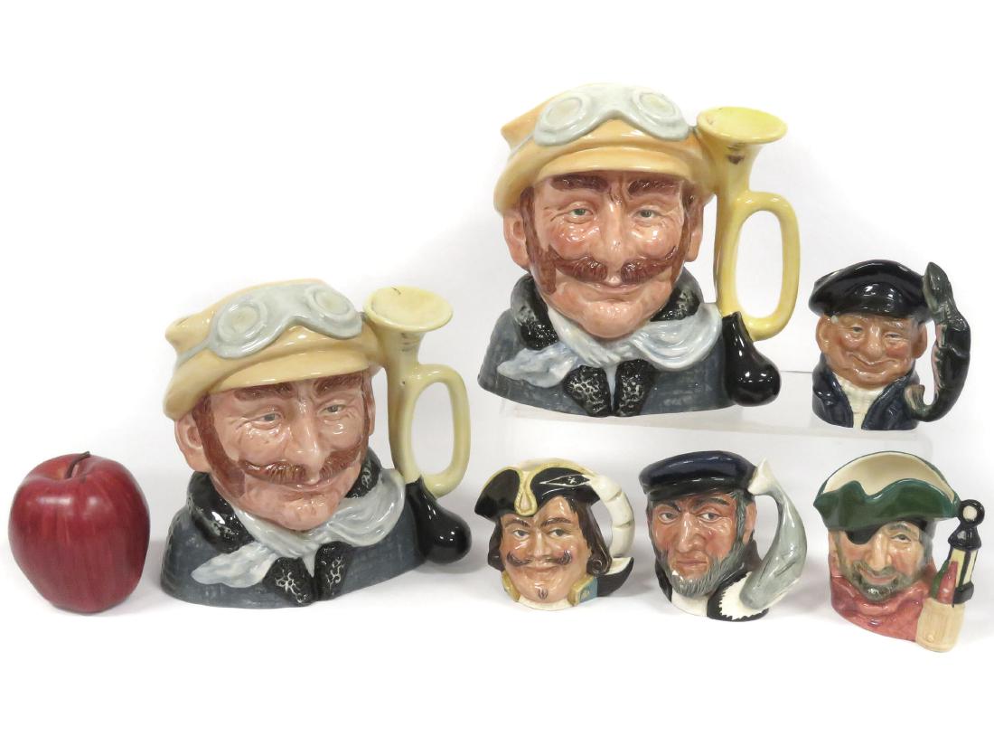 LOT (6) ASSORTED ROYAL DOULTON POTTERY PITCHERS (1 of 1)