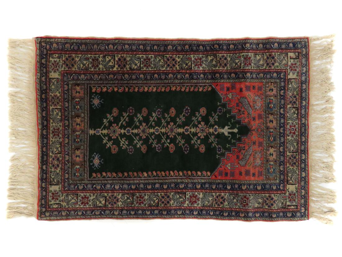 ANTIQUE CAUCASIAN PRAYER RUG. 3'3" X 4'8": ANTIQUE CAUCASIAN PRAYER RUG. 3'3" X 4'8"