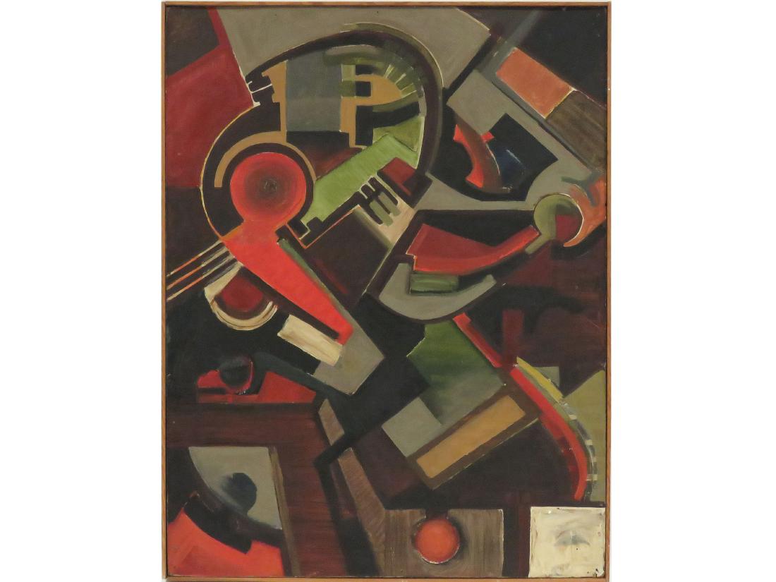 AMERICAN SCHOOL (20TH CENTURY) OIL ON ART BOARD, (1 of 4)