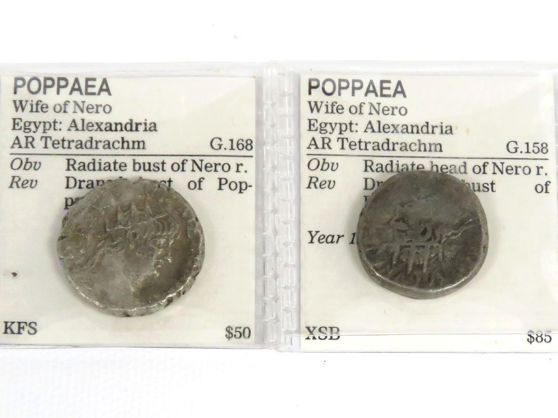 LOT (2) IMPERIAL ROMAN SILVER COINS (AD 54-68) (1 of 1)