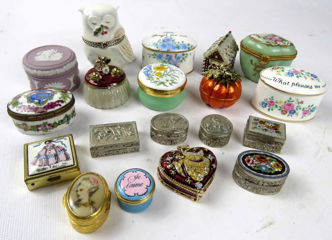 ASSORTED LOT LIMOGES BOXES AND OTHERS INCLUDING CARTIER (1 of 2)