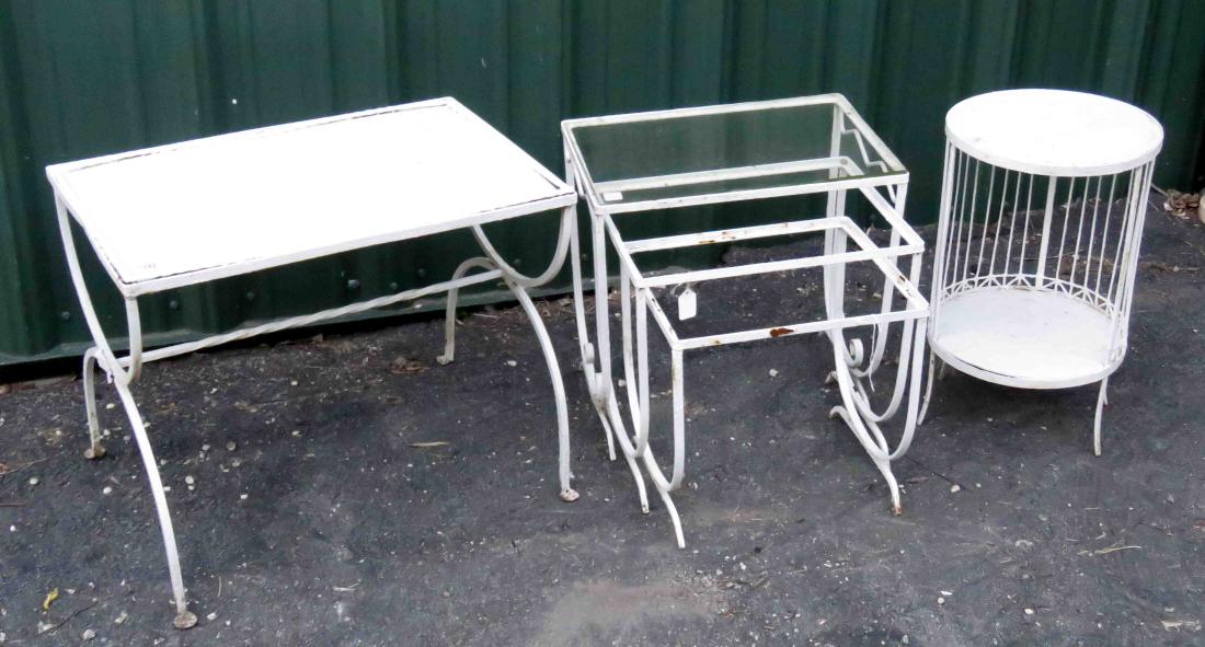 LOT (5) ASSORTED PAINTED WROUGHT IRON INCLUDING (4) (1 of 1)