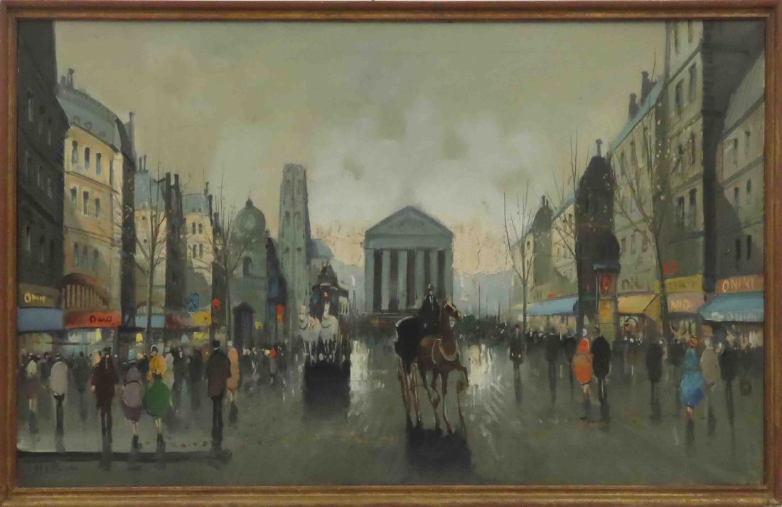 FRENCH SCHOOL (20TH CENTURY) OIL ON CANVAS, PARIS (1 of 2)
