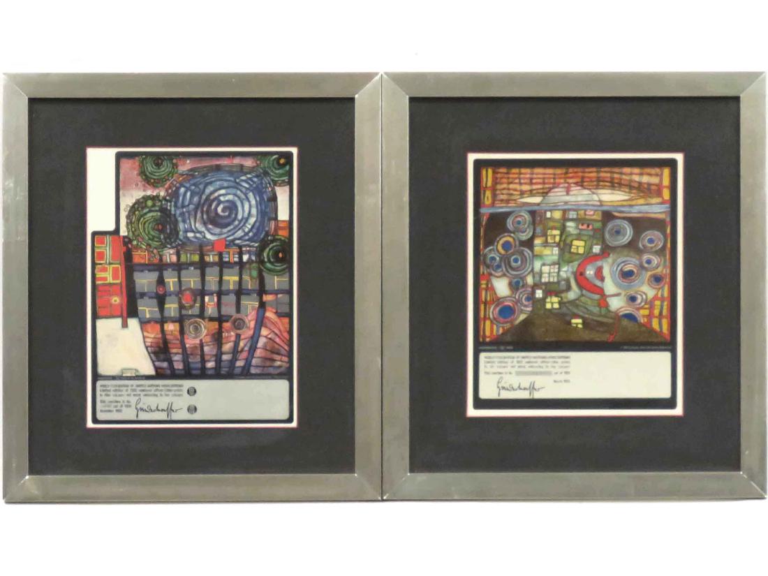 FRIEDENSREICH HUNDERTWASSER (AUSTRIA 1928-2000) LOT (2) (1 of 3)