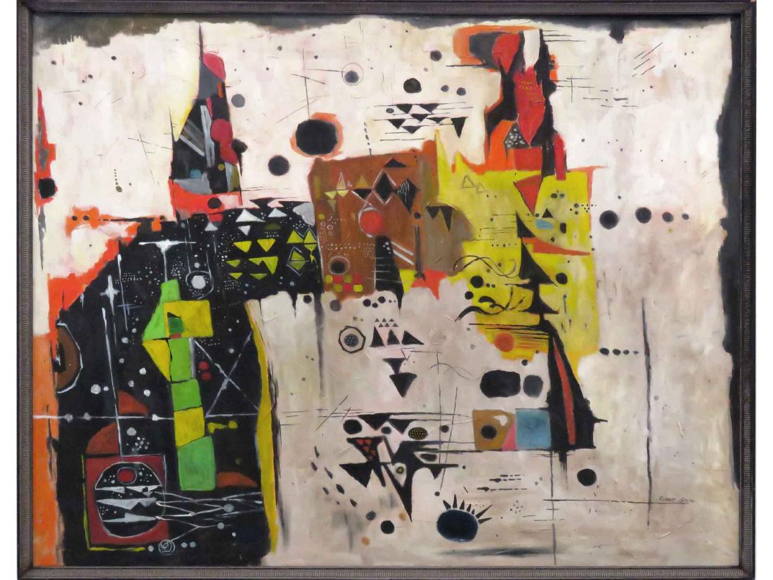 RICHARD SMITH (AMERICAN 20TH CENTURY) OIL ON CANVAS, (1 of 4)