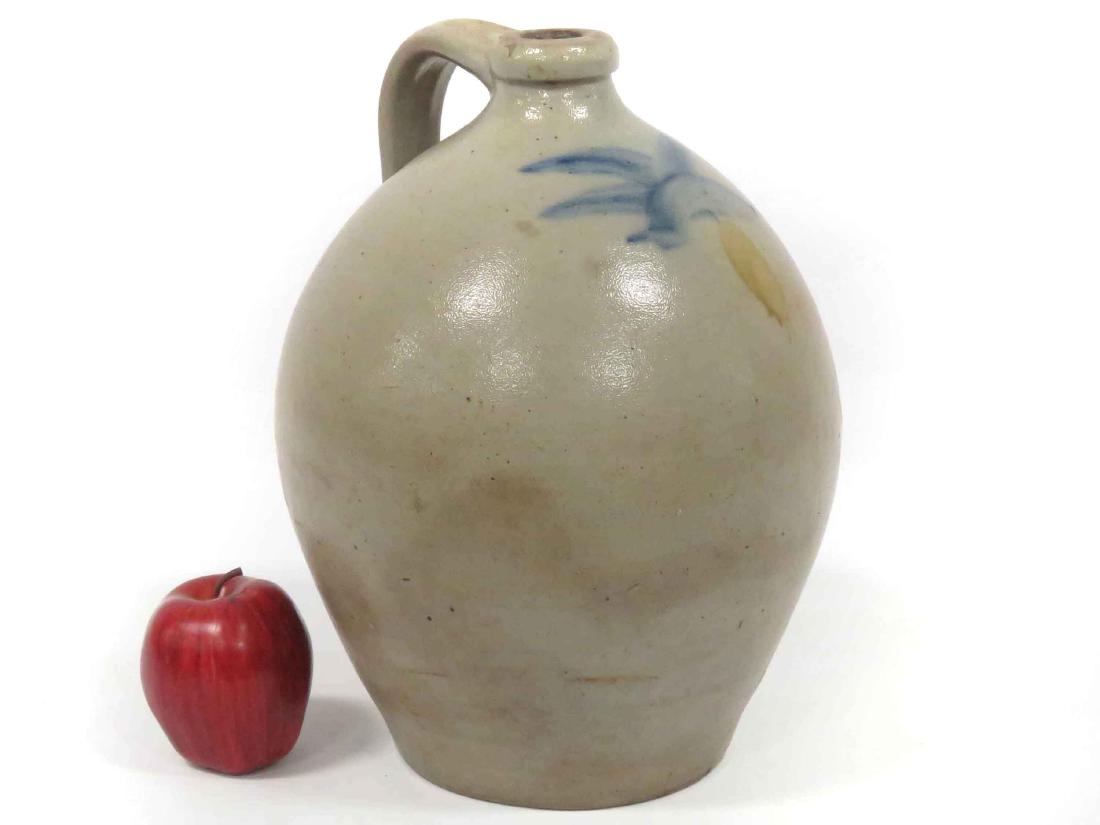NORTH EASTERN OVOID DECORATED STONEWARE JUG, UNSIGNED, (1 of 3)