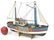 LOBSTERMAN'S WOOD DORY BOAT MODEL. LENGTH 17"