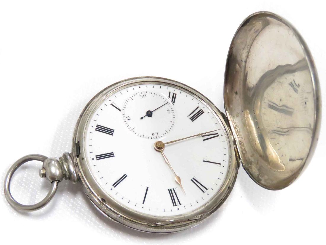 TOBIAS & CO./LONDON SILVER HUNTER-CASE KEY-WIND POCKET (1 of 4)