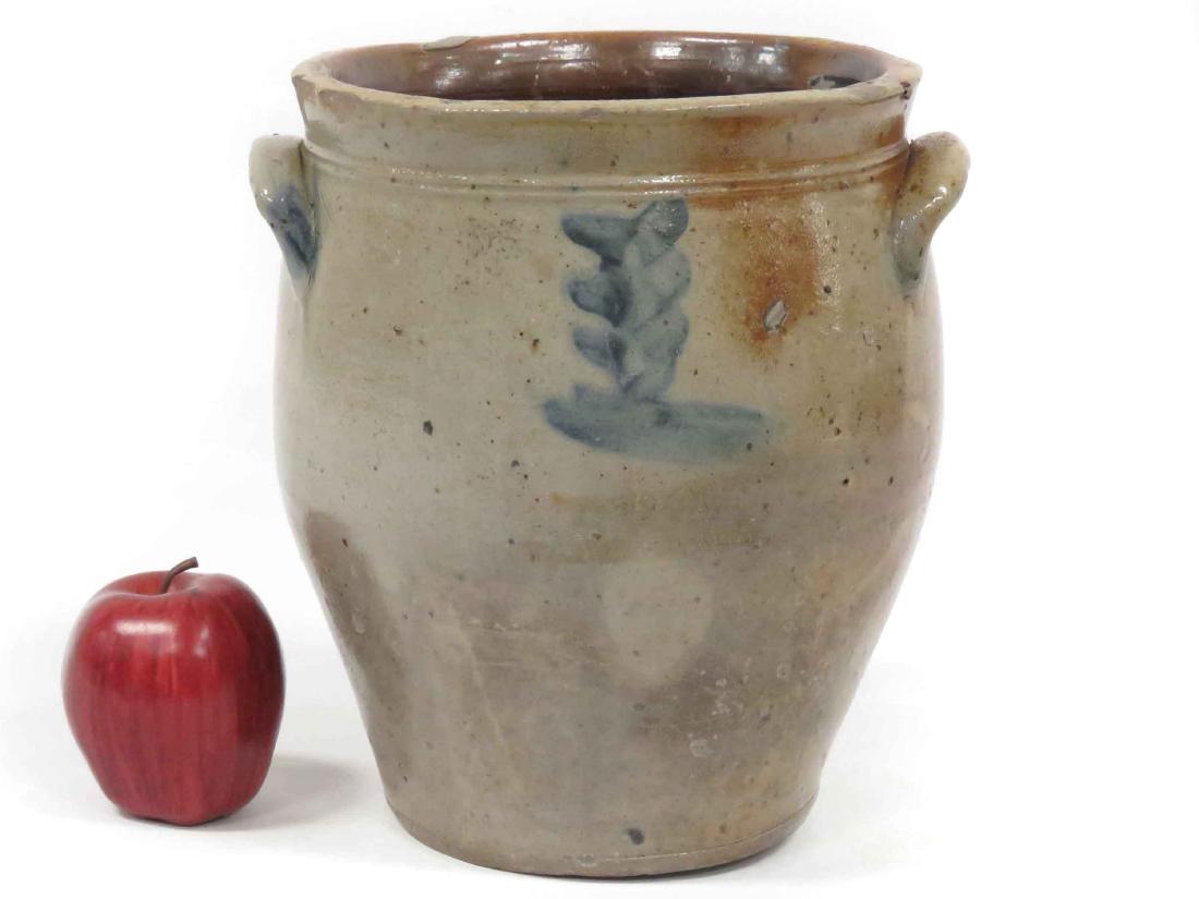 CORNWALL, NY DECORATED OVOID STONEWARE JAR, UNSIGNED, (1 of 4)