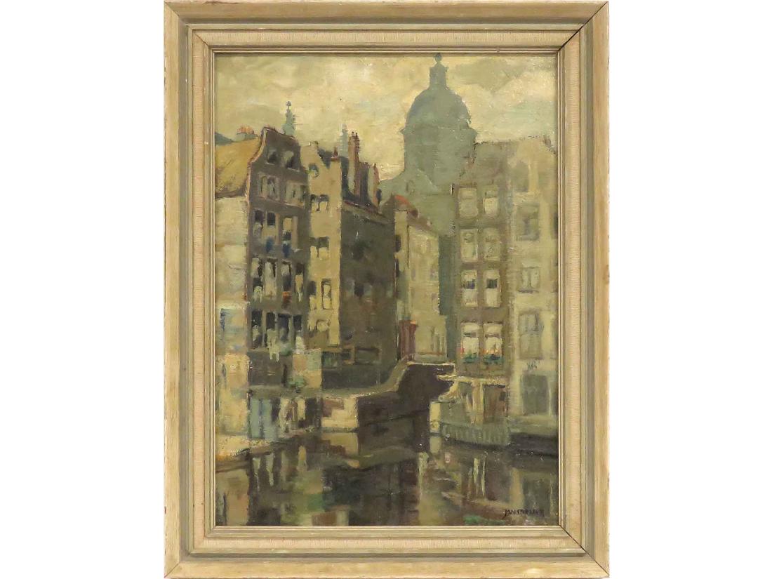 JAN MEIJER (DUTCH 20TH CENTURY), OIL ON PANEL, VIEW IN (1 of 3)