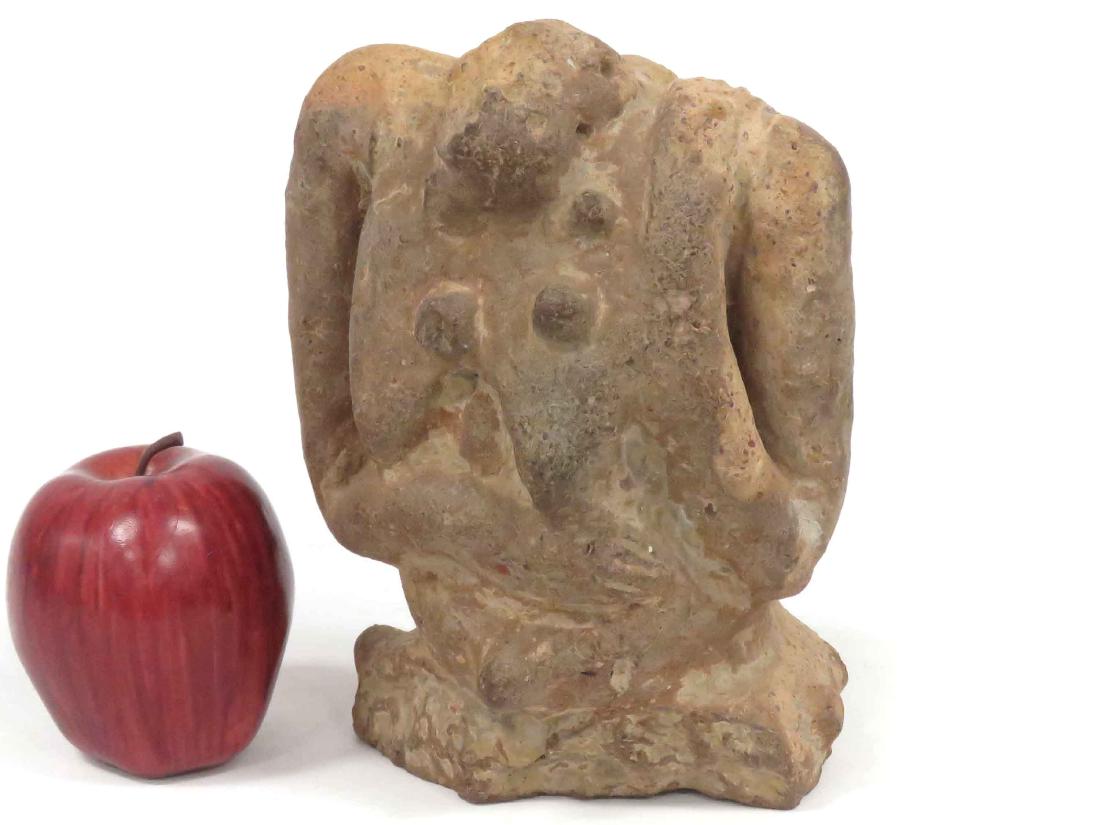 DJENNE, MALI, CARVED STONE FIGURE FRAGMENT, 12/13TH (1 of 3)