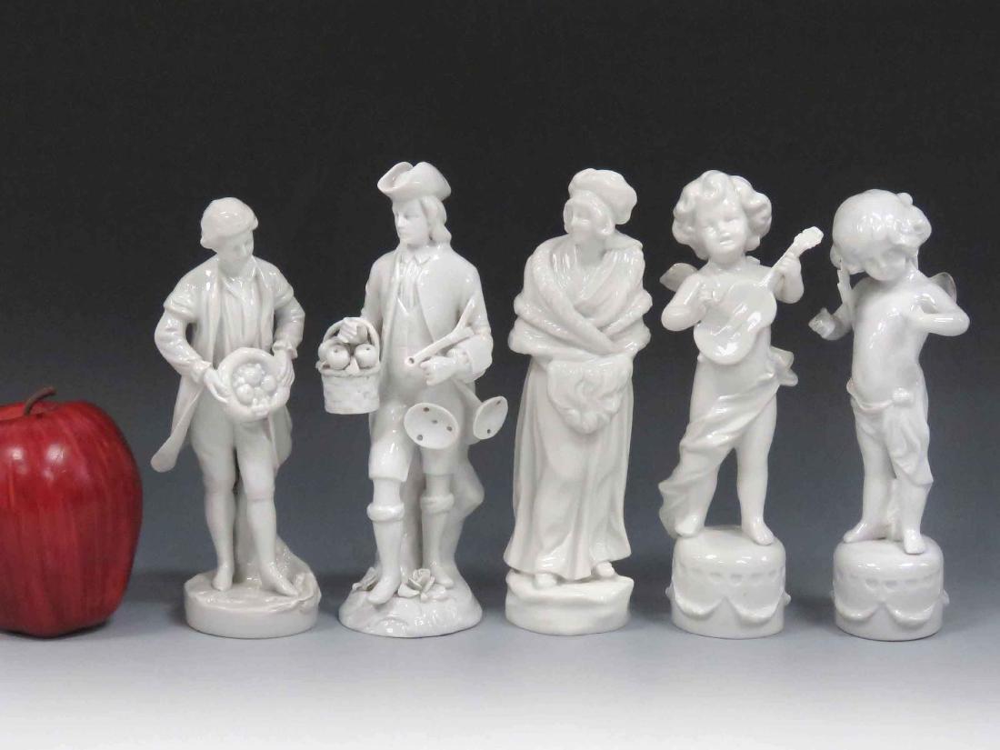 LOT (5) BLANC DE CHINE FIGURES INCLUDING CAPO DI MONTE (1 of 5)