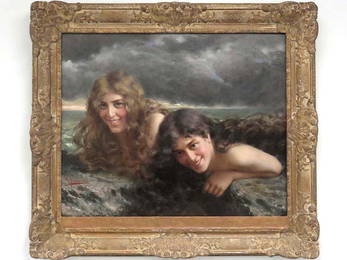 VITTORIO REGGIANINI (ITALIAN 1858-1939), OIL ON CANVAS,