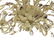 FRENCH STYLE IRON/CRYSTAL 6-ARM CHANDELIER. HEIGHT 20"; - 3