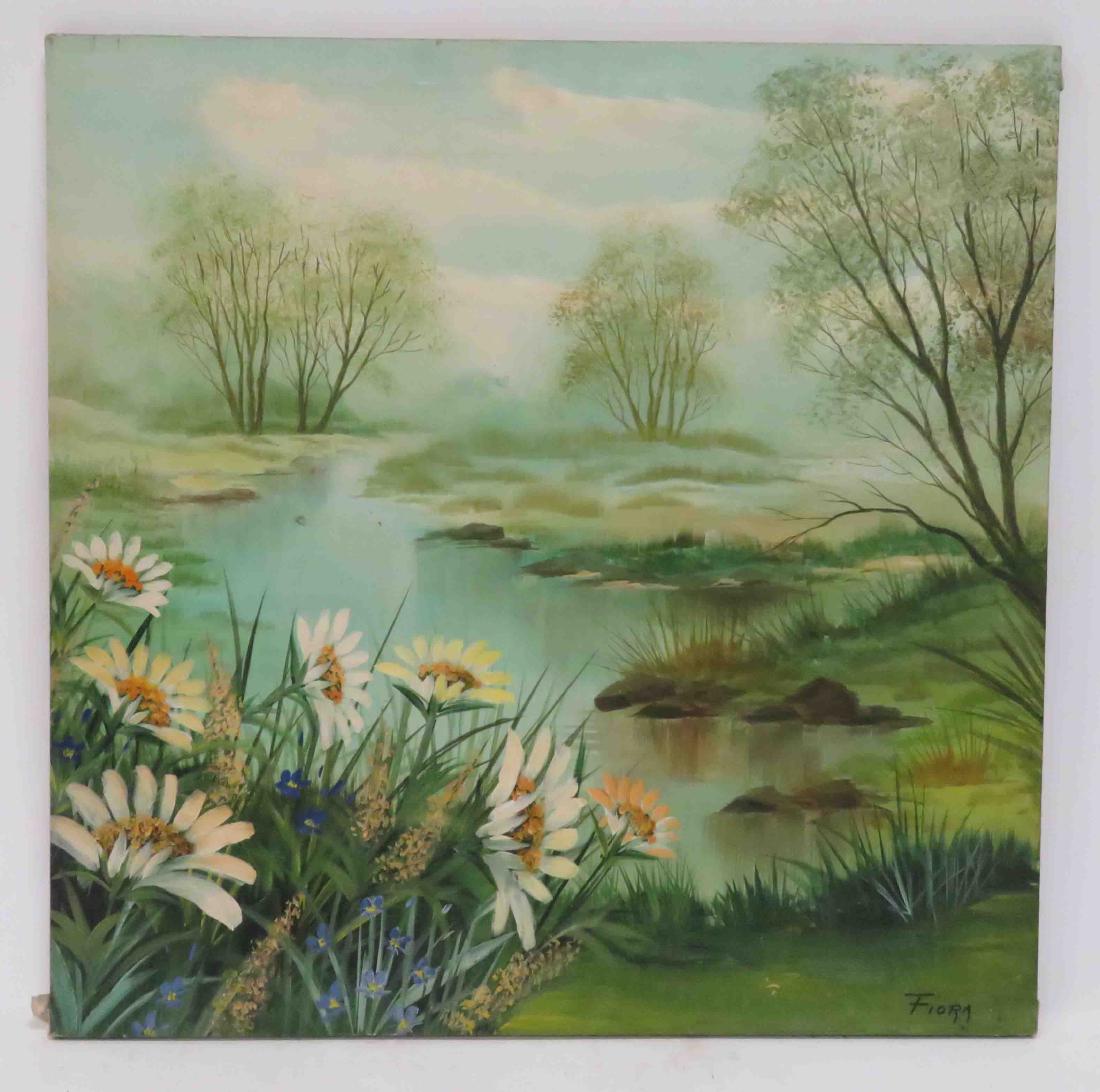 FIORA COZZI (AMERICAN 1922-1992), OIL ON CANVAS, (1 of 2)