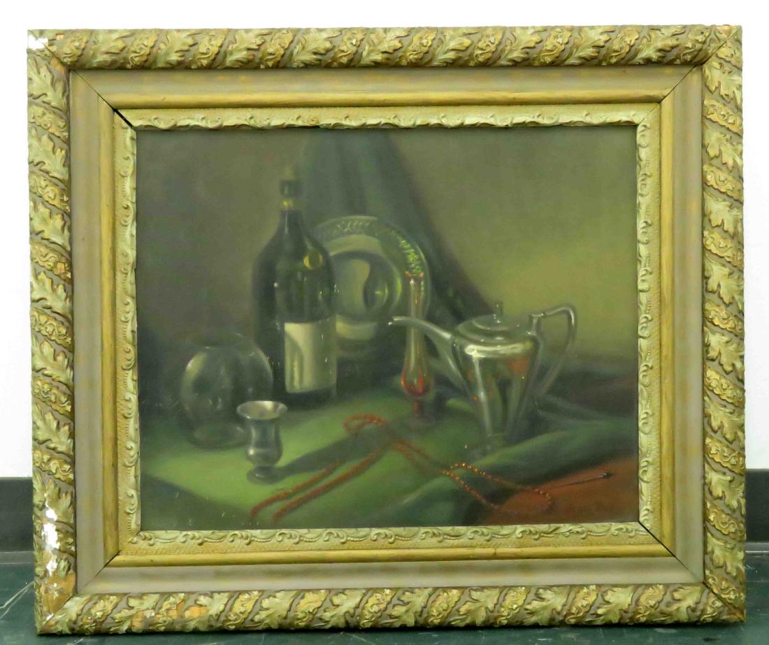 JEAN G. ROSS (AMERICAN 1925-1976) OIL ON CANVAS, STILL (1 of 2)