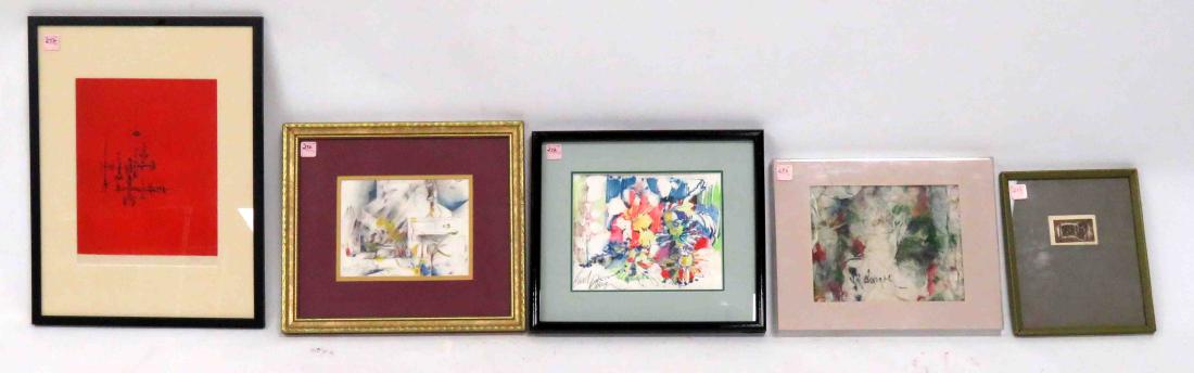 AMERICAN SCHOOL (20TH CENTURY), LOT (5) ASSORTED (1 of 4)