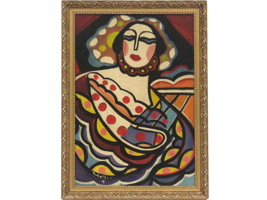 HUNGARIAN SCHOOL (20TH CENTURY) OIL ON ARTIST BOARD, (1 of 4)