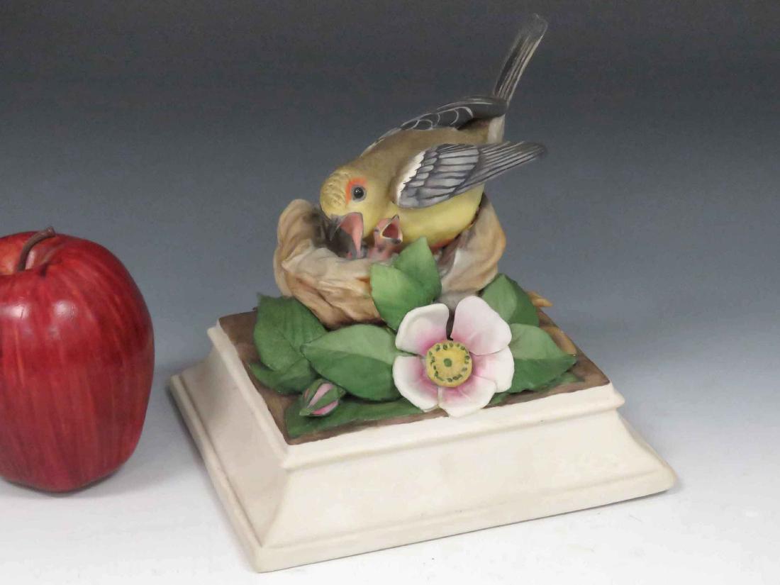 BOEHM DECORATED BISQUE PORCELAIN BIRD GROUPING, (1 of 3)